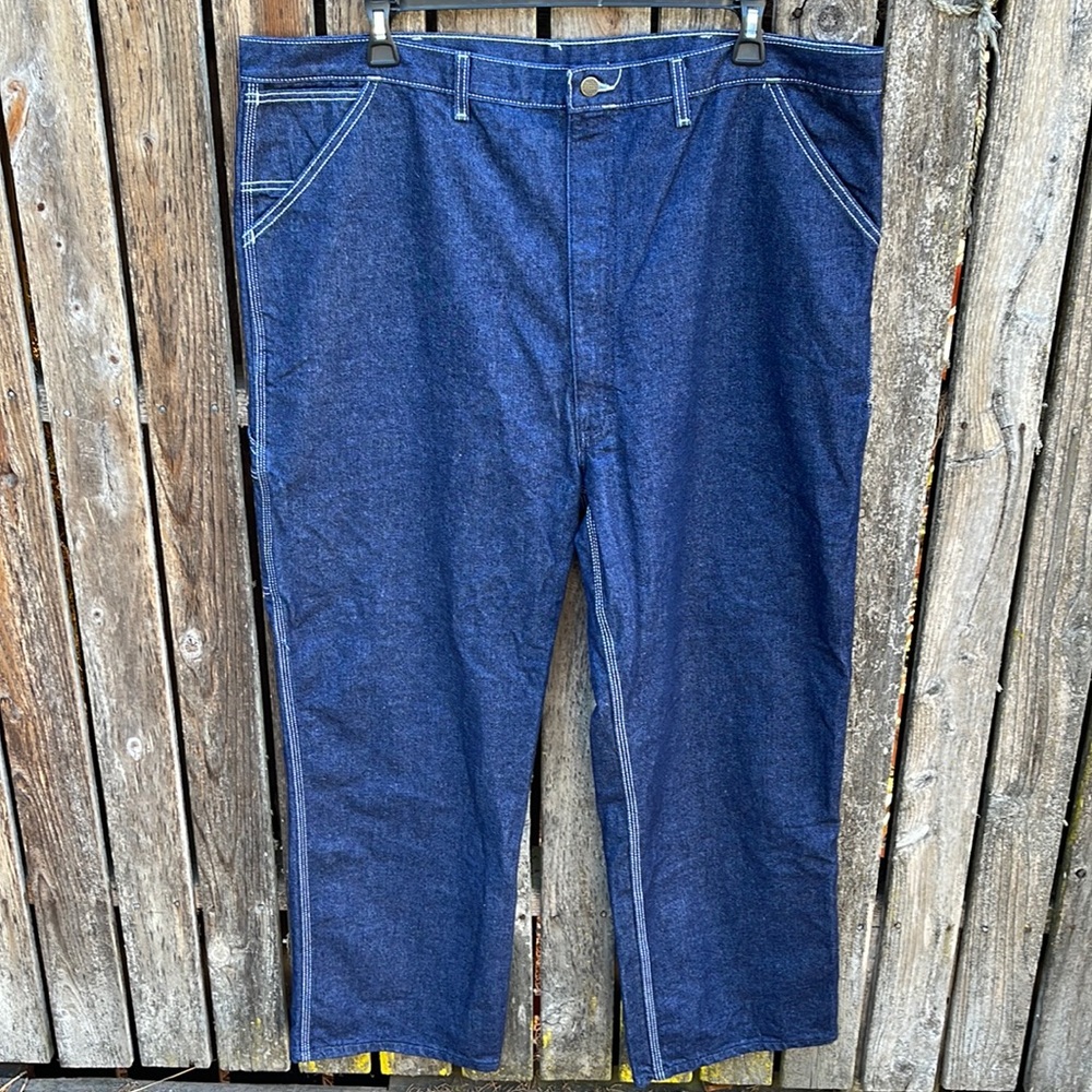 Men’s 46 x 30 Roebucks Jeans Big Carpenter Rockabilly Workwear Excellent